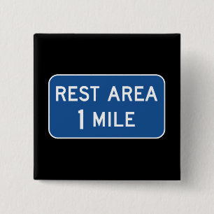 BADGE CARRÉ 5 CM SIGNE DE LA ROUTE DU REPOS