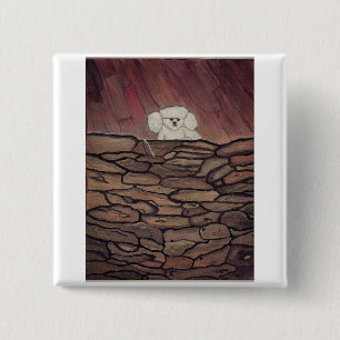 Badge Carré 5 Cm Silence précieux du