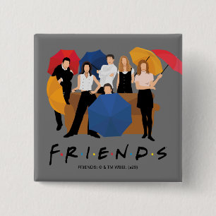 Badge Carré 5 Cm Silhouette de personnage FRIENDS™