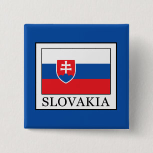Badge Carré 5 Cm Slovaquie