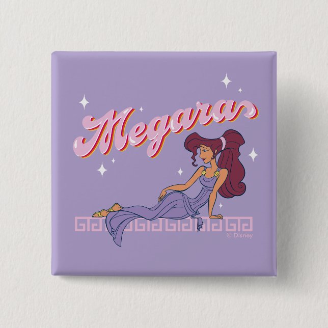 Badge Carré 5 Cm So Greek. So Chic. Megara Button (Devant)