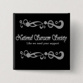 Badge Carré 5 Cm Société nationale de sarcasme