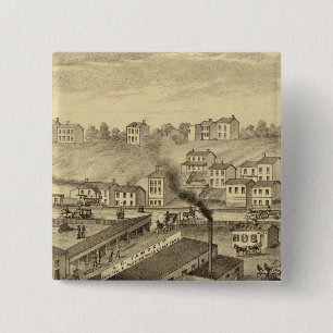 Badge Carré 5 Cm Soho Saw et Planing Mills et Barge Yards