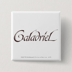 Badge Carré 5 Cm Solide nommé de Galadriel
