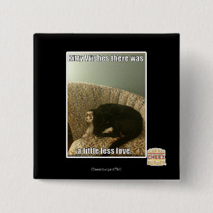 Badge Carré 5 Cm Souhaits de Kitty