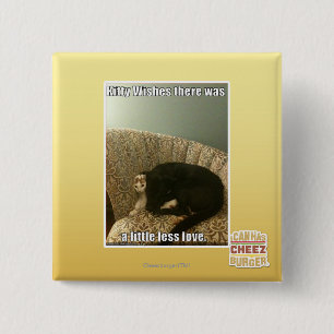 Badge Carré 5 Cm Souhaits de Kitty