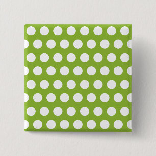 Badge Carré 5 Cm Soupe aux pois avec des points
