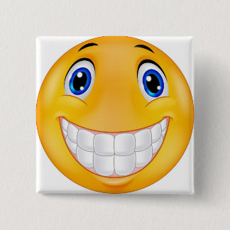 Badge Carré 5 Cm sourire de dent