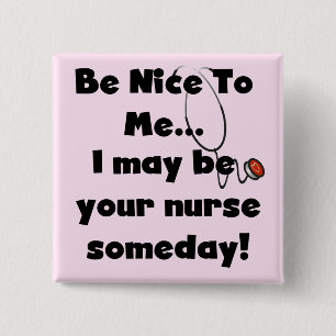 Badge Carré 5 Cm Soyez Nice les T-shirts et les cadeaux