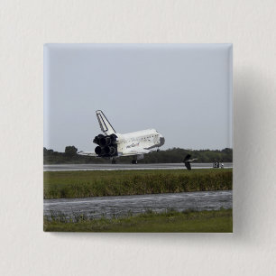 Badge Carré 5 Cm Space Shuttle Discovery touche 3