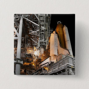 Badge Carré 5 Cm Space Shuttle Endeavor sur le lancement
