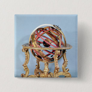 Badge Carré 5 Cm Sphère armillaire
