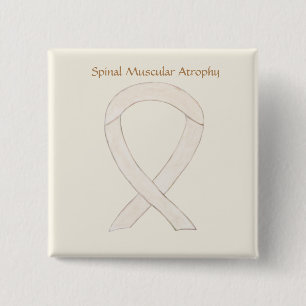 Badge Carré 5 Cm Spinal Muscular Atrophy Awareness Ribbon Pins