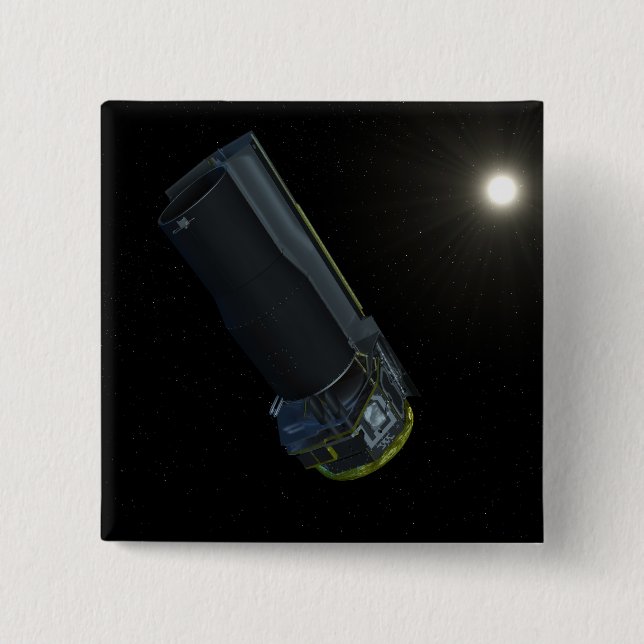 Badge Carré 5 Cm Spitzer vu en lumière visible (Devant)