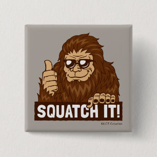 Badge Carré 5 Cm Squatch
