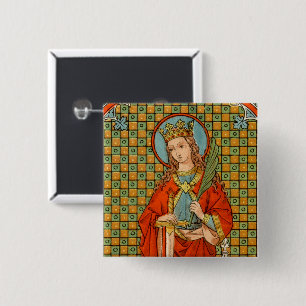Badge Carré 5 Cm St. Barbara (JP 01)