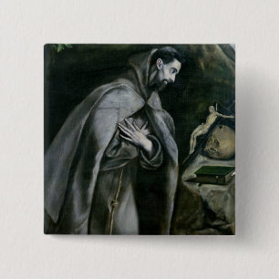 Badge Carré 5 Cm St Francis d'Assisi, 1580-95