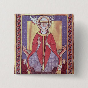 Badge Carré 5 Cm St Gregory
