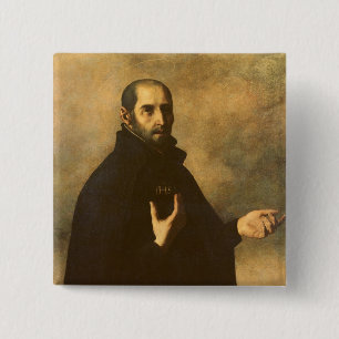 Badge Carré 5 Cm St Ignatius Loyola