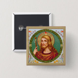 Badge Carré 5 Cm St. James le Grand (JMAS 04)