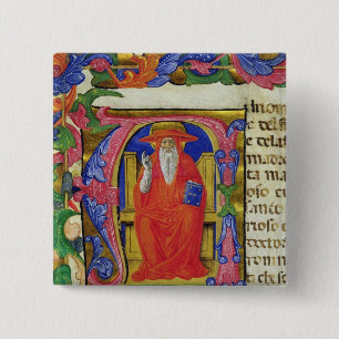 Badge Carré 5 Cm St Jerome