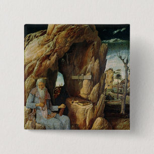 Badge Carré 5 Cm St Jerome