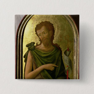 Badge Carré 5 Cm St John le baptiste