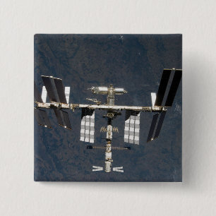 Badge Carré 5 Cm Station spatiale internationale 13