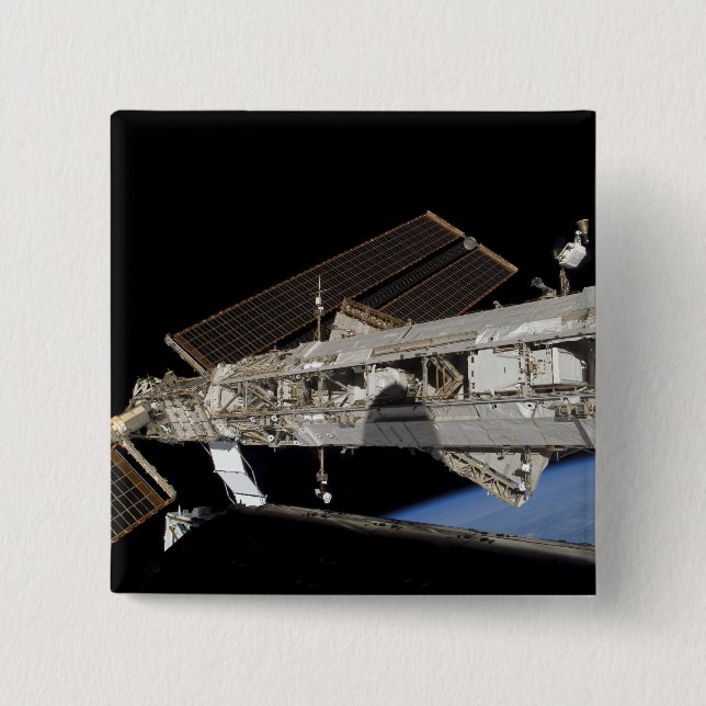 Badge Carré 5 Cm Station spatiale internationale 23 (Devant)