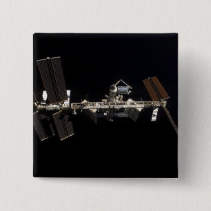 Badge Carré 5 Cm Station spatiale internationale 24