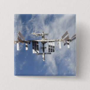 Badge Carré 5 Cm Station spatiale internationale 4