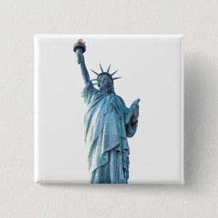 Badge Carré 5 Cm Statue de la liberté
