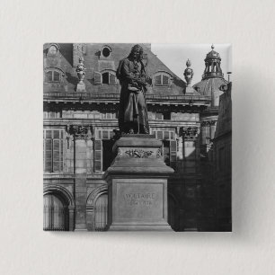 Badge Carré 5 Cm Statue de Voltaire