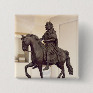 Badge Carré 5 Cm Statue équestre de Louis XIV