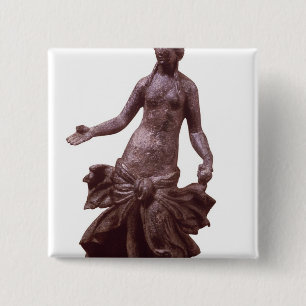 Badge Carré 5 Cm Statuette de Vénus, tard ?ère ou du 2ème siècle