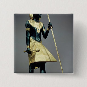 Badge Carré 5 Cm Statuette grandeur nature du roi