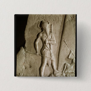 Badge Carré 5 Cm Stele de victoire de Naram-Péché