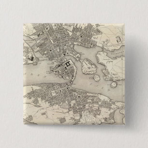 Badge Carré 5 Cm Stockholm, Suède