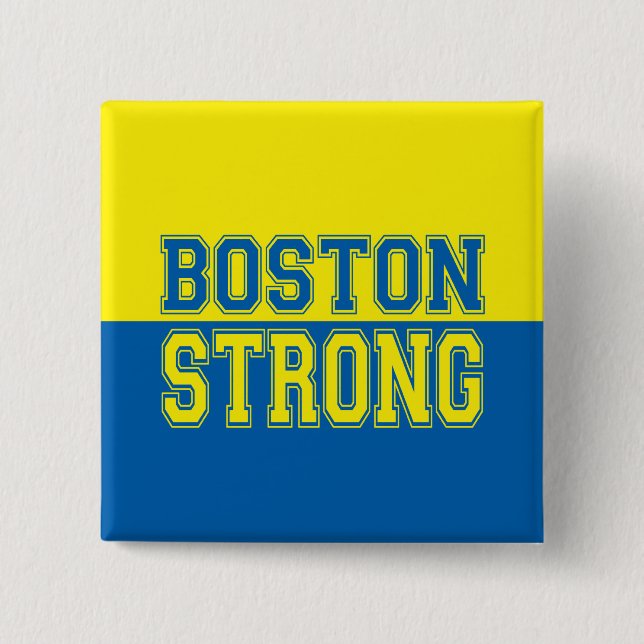 Badge Carré 5 Cm Style graphique fort de Boston (Devant)
