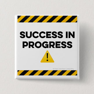 Badge Carré 5 Cm Succès en cours