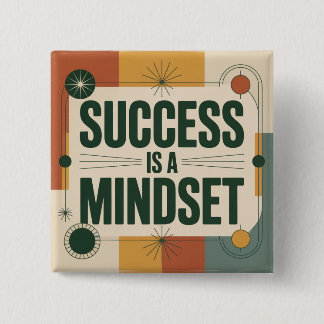 Badge Carré 5 Cm Success Is A Mindset