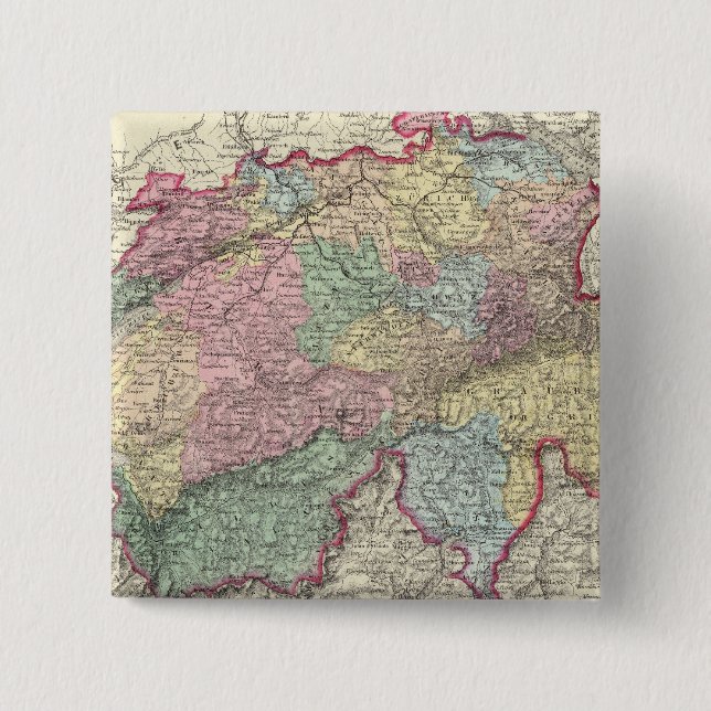 Badge Carré 5 Cm Suisse 4 (Devant)