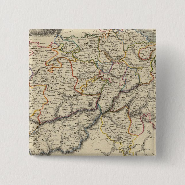 Badge Carré 5 Cm Suisse 5 (Devant)