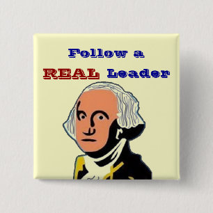 Badge Carré 5 Cm Suivez le VRAI bouton de chef