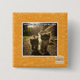 Badge Carré 5 Cm Suivez-moi enfant