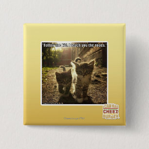 Badge Carré 5 Cm Suivez-moi enfant