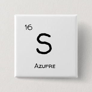 Badge Carré 5 Cm Sulfure - S