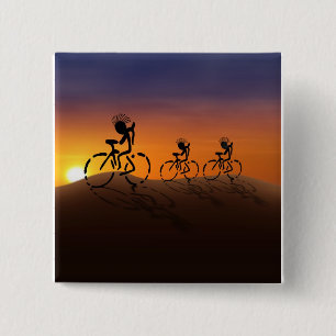 Badge Carré 5 Cm Sunset Riders