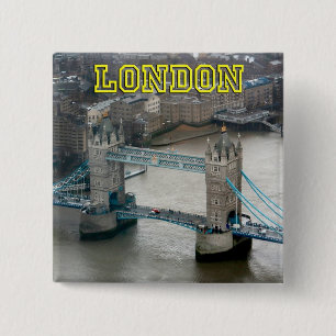 Badge Carré 5 Cm Super ! Pont de Londres