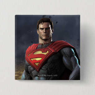 Badge Carré 5 Cm Superman